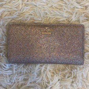 Kate Spade Pink Sparkle Long Walleg